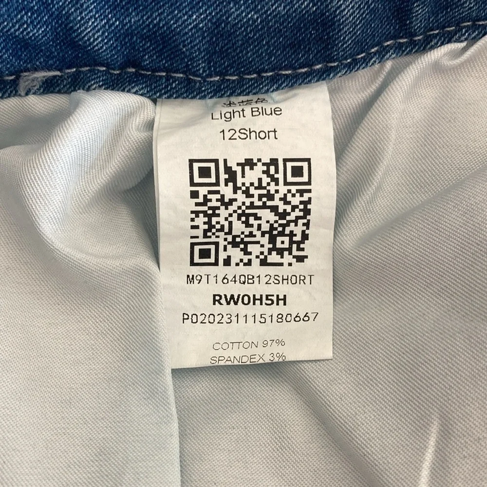 12 Short flared jeans button fly